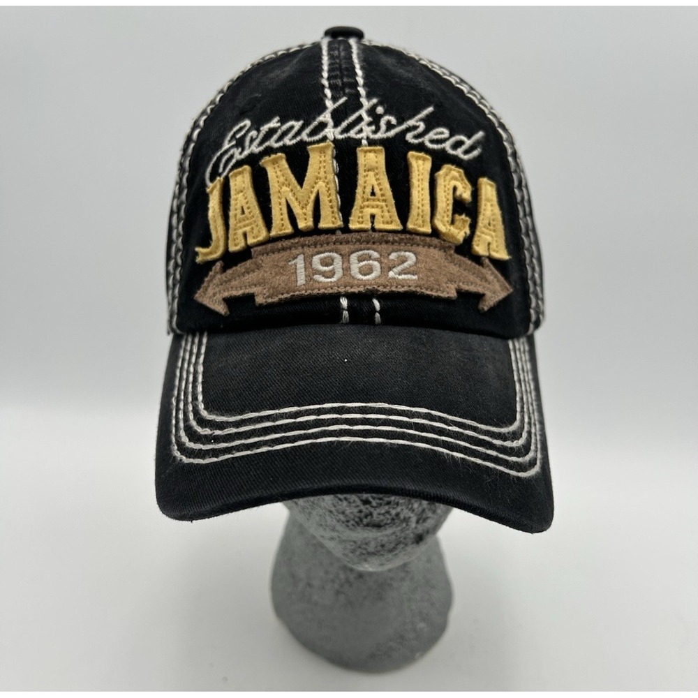 Jamaica Established 1962 Hat Cap Spellout Strapback One Size NWT